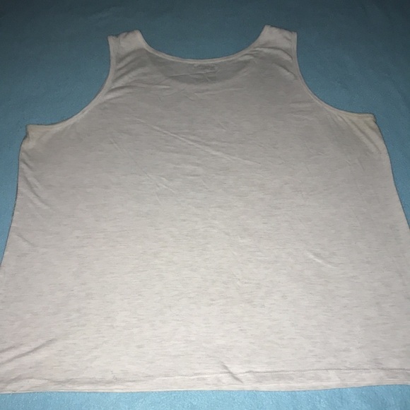 ARIZONA JEAN CO tank top heather gray with dark grey palm leaves size XXL - Picture 2 of 5